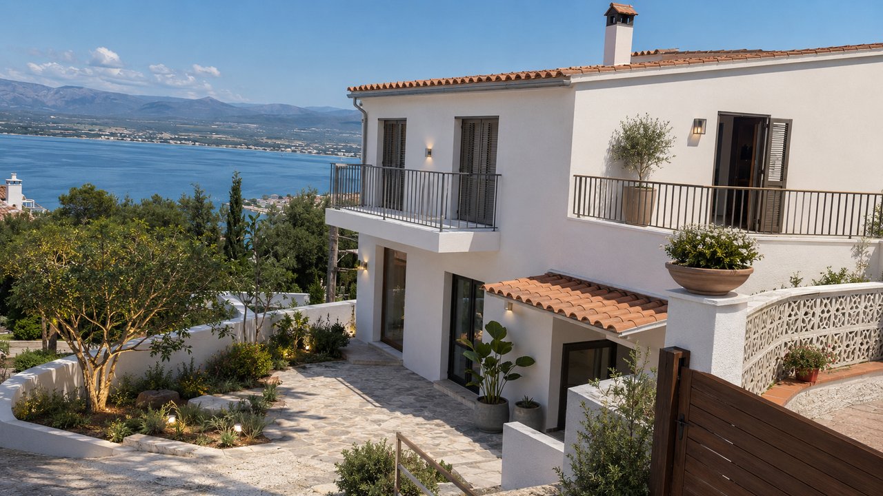 Imagen representativa de vivienda mediterránea rehabilitada con vistas al mar
